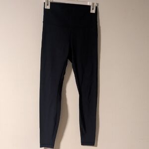 Lululemon Athletica Navy Apparel Leggings Spandex